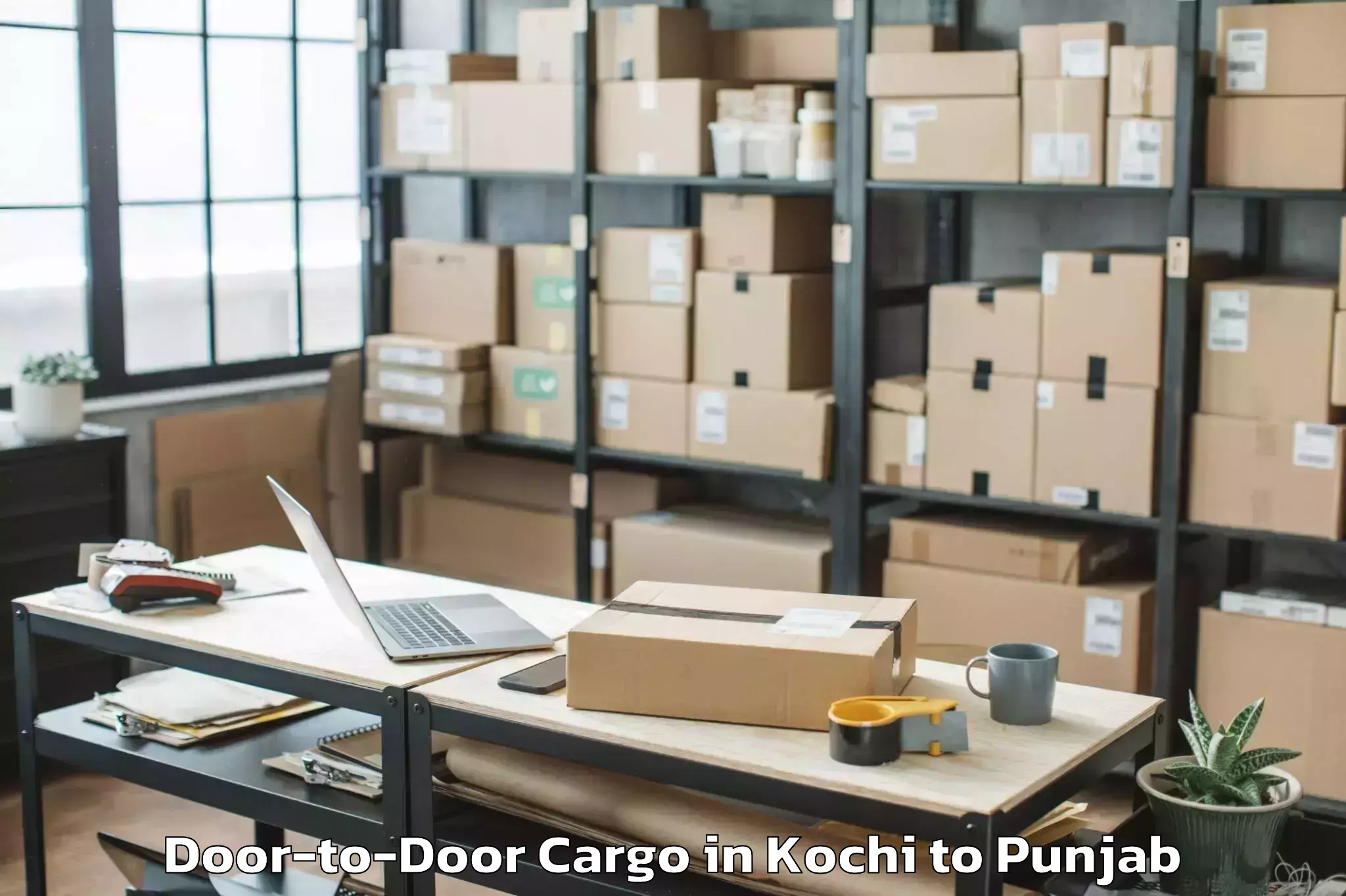 Book Kochi to Chamkaur Sahib Door To Door Cargo Online